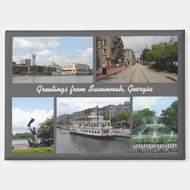 Greetings From Savannah Georgia magnet (Front)