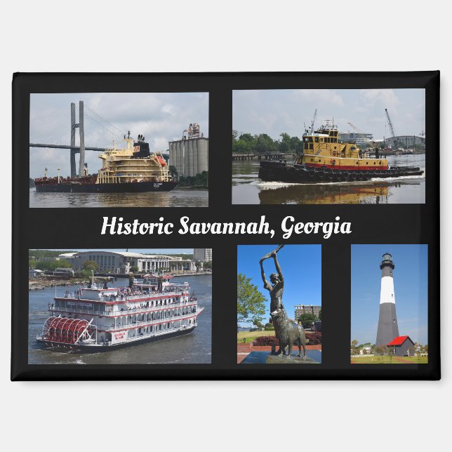 Greetings From Savannah Georgia Magnet (Front)