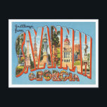 Greetings from Savannah, Georgia Vintage Travel Postcard<br><div class="desc">Greetings from Savannah,  Georgia Vintage Travel Postcard</div>