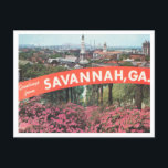 Greetings from Savannah, Georgia Vintage Travel Postcard<br><div class="desc">Greetings from Savannah,  Georgia Vintage Travel Postcard</div>