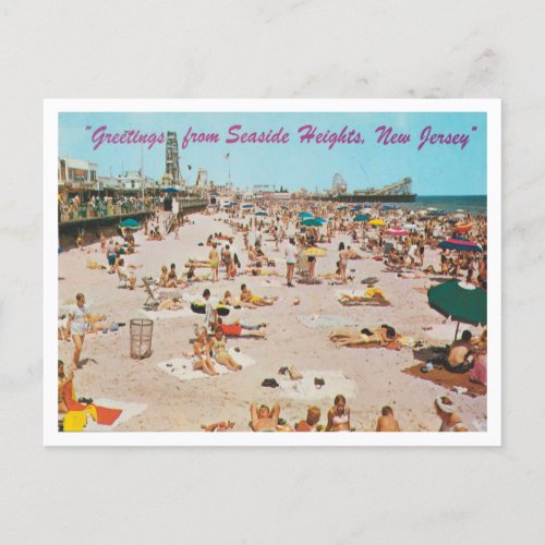 Greetings from Seaside Heights New Jersey Travel Postcard