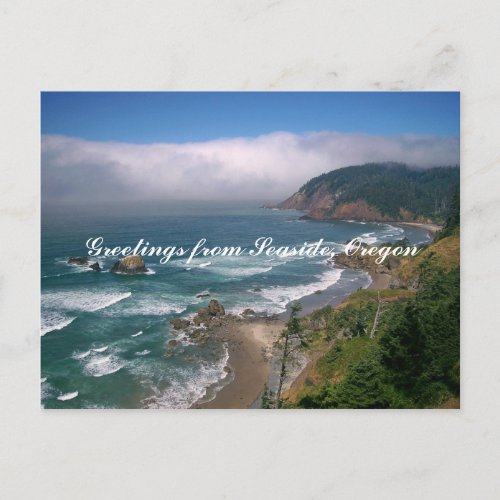 Greetings from Seaside Oregon Postcard