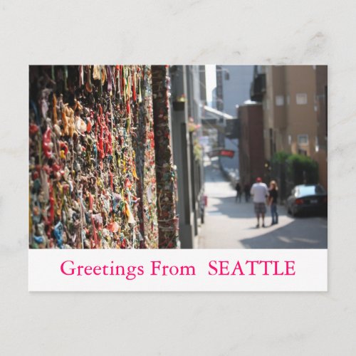 Greetings From Seattle postcard