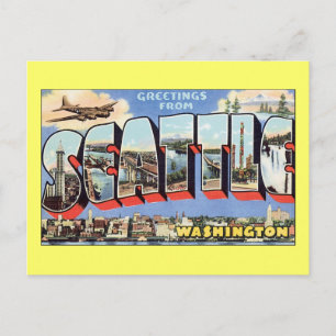 Greetings From Seattle, WA Postcard
