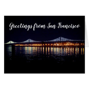 Greetings from SF Oakland Bay Bridge #2 Card