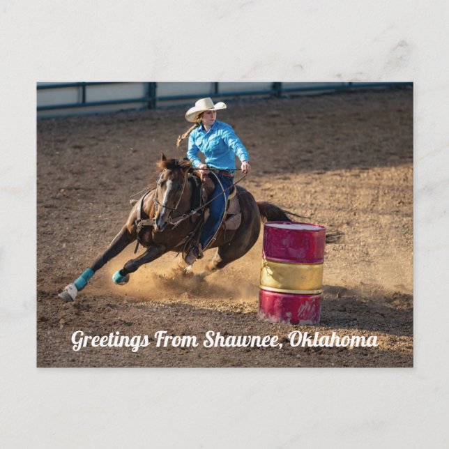 Greetings From Shawnee, Oklahoma Postcard (Front)