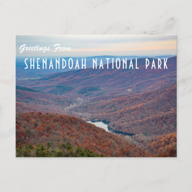 Greetings From Shenandoah National Park Postcard (Front)