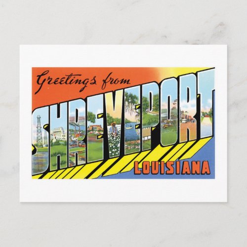 Greetings from Shreveport Louisiana Postcard