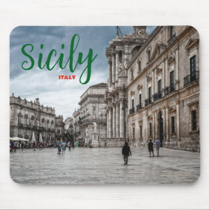 Greetings from Sicily Italy Scenic Mouse Pad