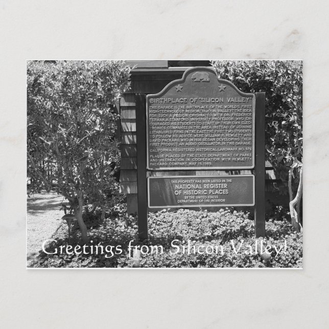 Greetings from Silicon Valley! Postcard (Front)