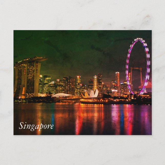 Greetings from Singapore Postcard (Front)