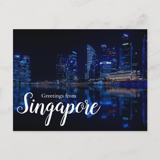 Greetings from Singapore Scenic City Postcard   (Front)