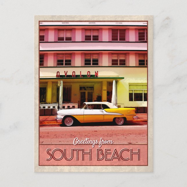 Greetings from South Beach Postcard (Front)