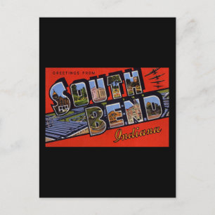 Greetings from South Bend Indiana Postcard
