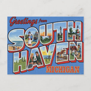 Greetings from South Haven Michigan Postcard