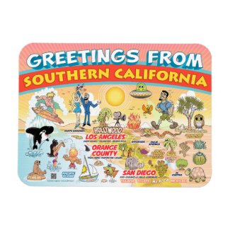 Greetings from Southern California Magnet
