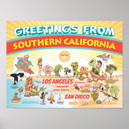 Greetings from Southern California Poster