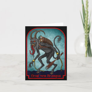 Greetings From Ss Vom Krampus Christmas Festive Ho Card