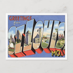 Greetings From St.Louis Missouri Postcard