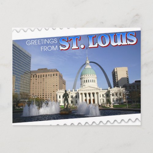 Greetings from St Louis Missouri Postcard