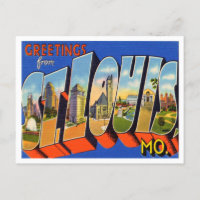 Greetings from St. Louis, Missouri Vintage Travel