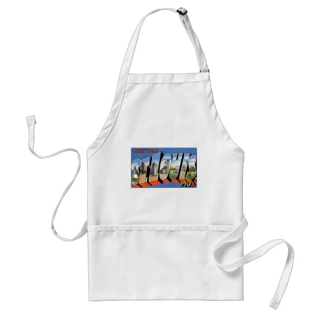Greetings from St. Louis, MO! Adult Apron (Front)