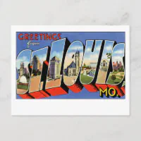Postcard themed Season's Greeting from St Louis