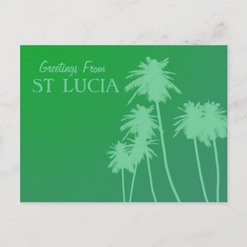 Greetings From St Lucia postcard