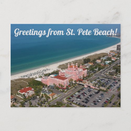 Greetings From St Pete Beach Postcard Postcard