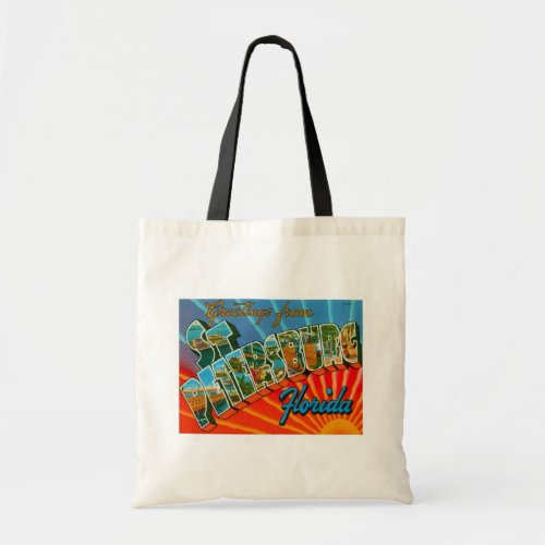 Greetings From St Petersburg Florida Tote Bag