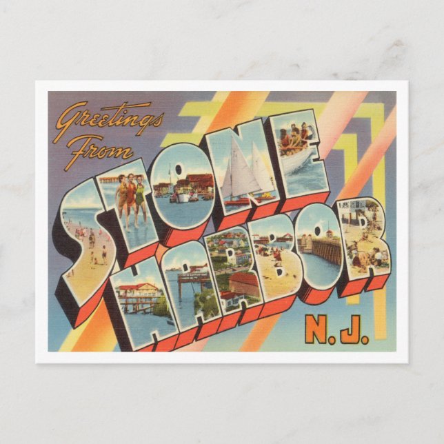 Greetings from Stone Harbor, New Jersey Travel Postcard (Front)