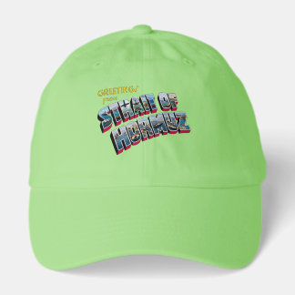 Greetings from Strait of Hormuz Iran Ball Cap