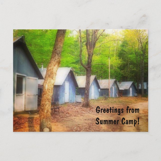 Greetings From Summer Camp Postcard (Front)
