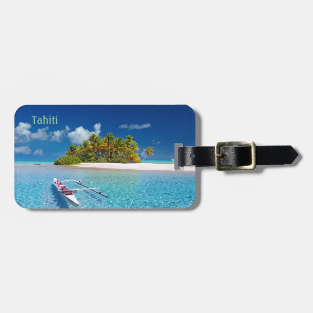 Greetings from Tahiti Luggage Tag (Front Horizontal)
