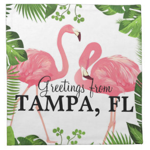 Greetings from Tampa, FL Cloth Napkin