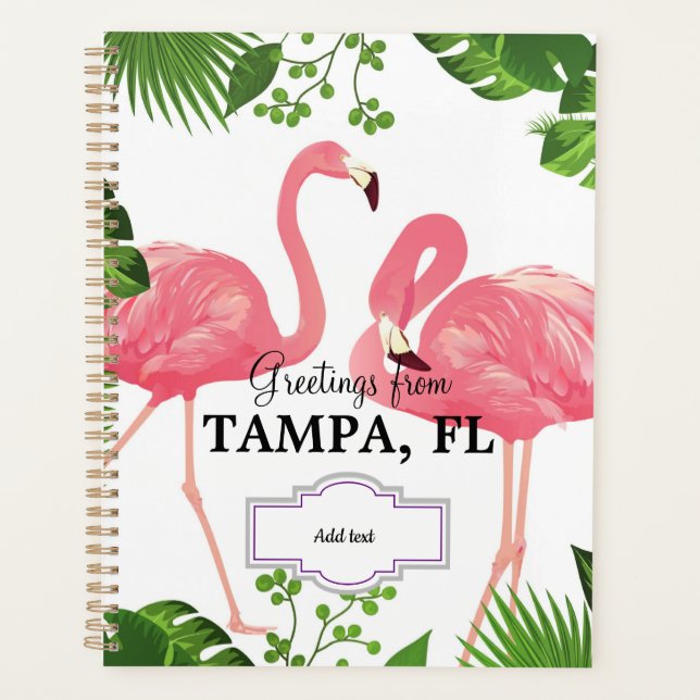 Greetings from Tampa, FL TEMPLATE Planner (Front)