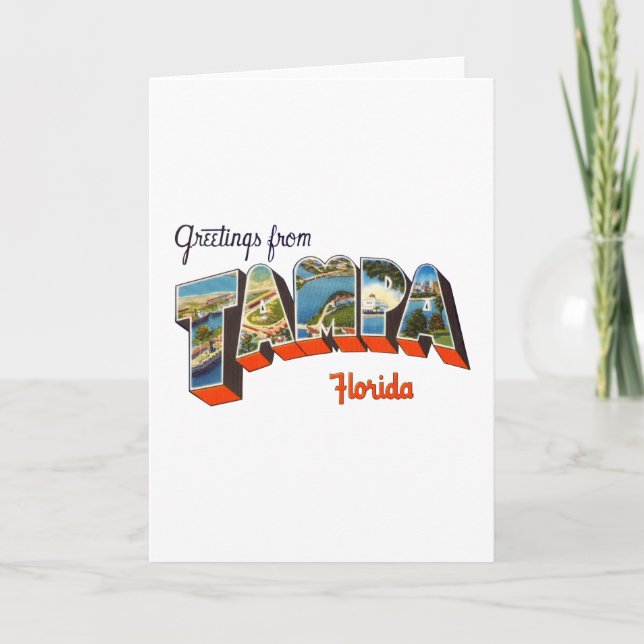 Greetings from Tampa, Florida Card (Front)