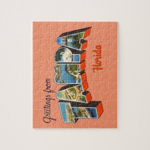 Greetings from Tampa Florida Jigsaw Puzzle