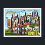 Greetings from Tampa, Florida Vintage Travel Postcard<br><div class="desc">Greetings from Tampa,  Florida Vintage Travel Postcard</div>
