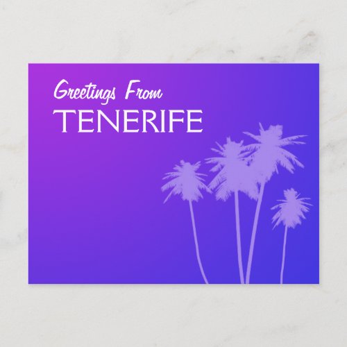Greetings From Tenerife postcard