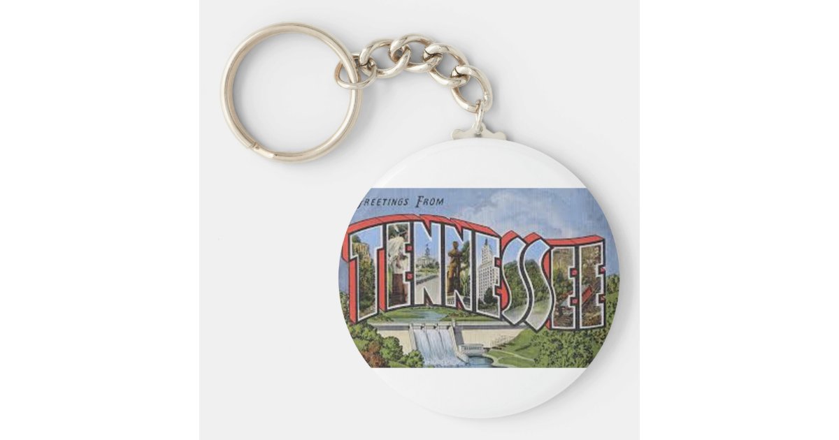 Greetings From Tennessee Keychain