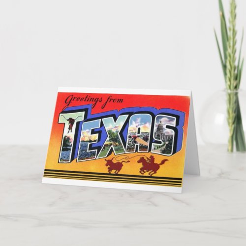 Greetings From Texas Card