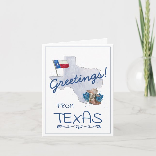 Greetings from Texas Card (Front)