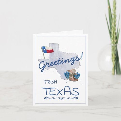 Greetings from Texas Card