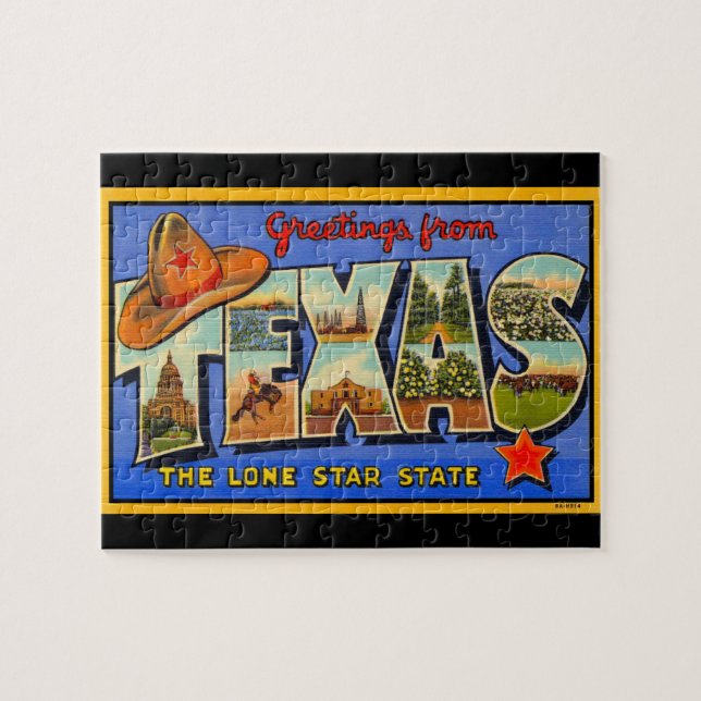 Greetings from Texas the Lone Star State Puzzle (Horizontal)