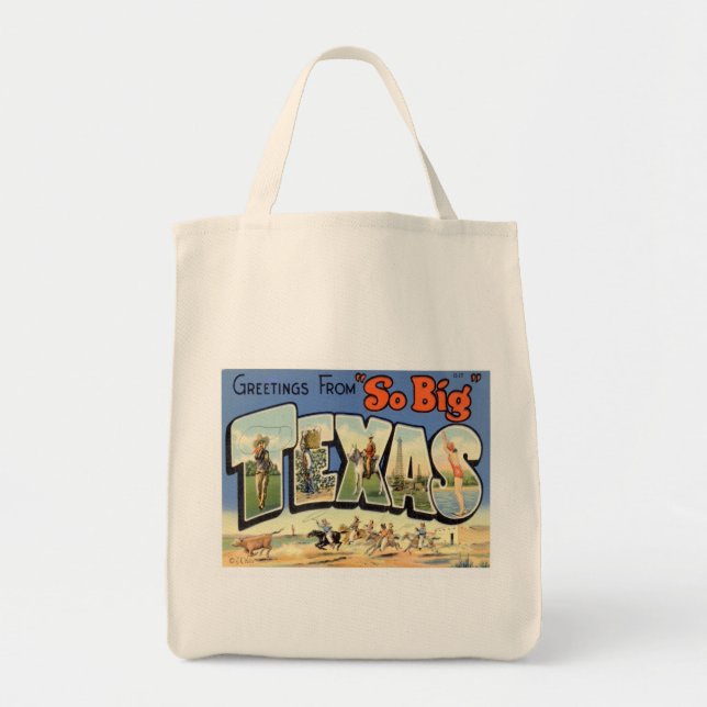 Greetings From Texas Tote Bag (Front)