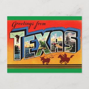 Greetings from Texas Travel Postcard