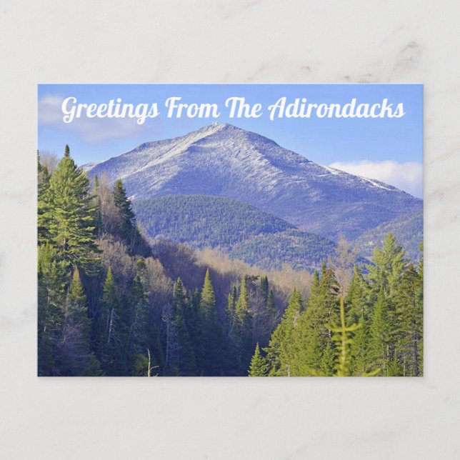 Greetings From The Adirondacks Postcard (Front)