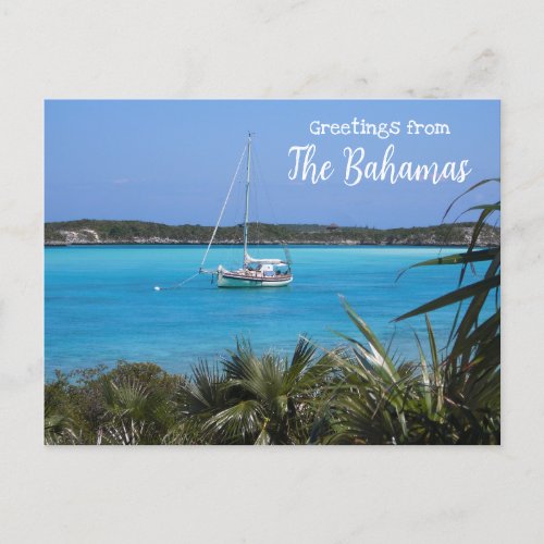 Greetings from The Bahamas Scenic Postcard