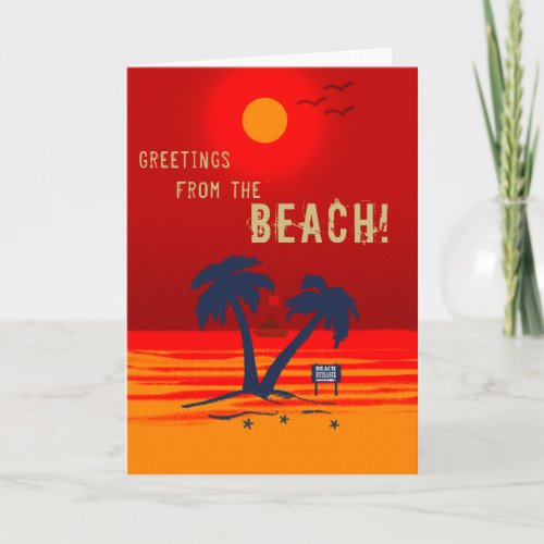 Greetings from the Beach Card